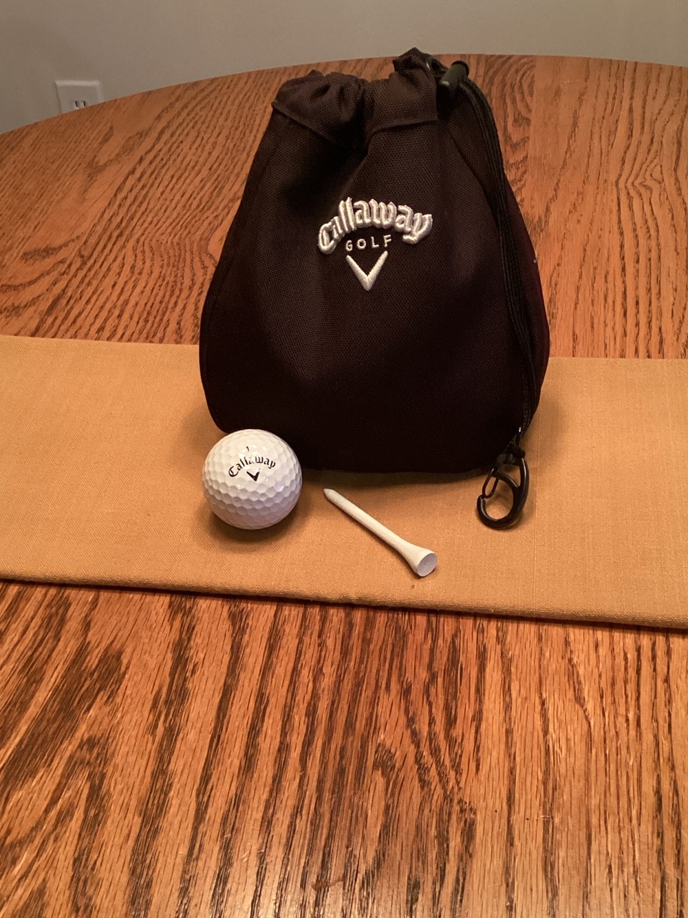 Callaway Black Golf Accessory Pouch with Clip